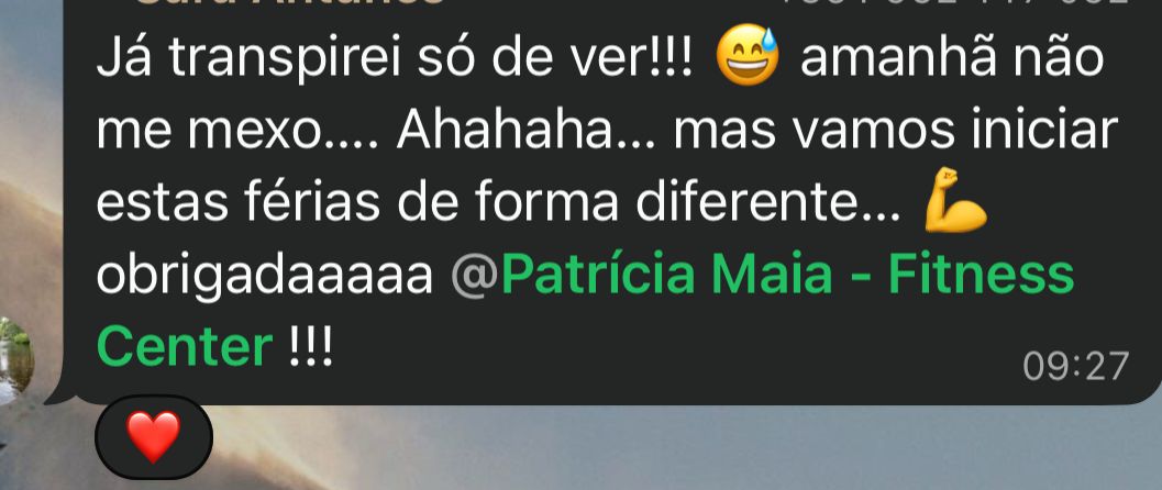 Mensagem de aluna do Ready4Summer