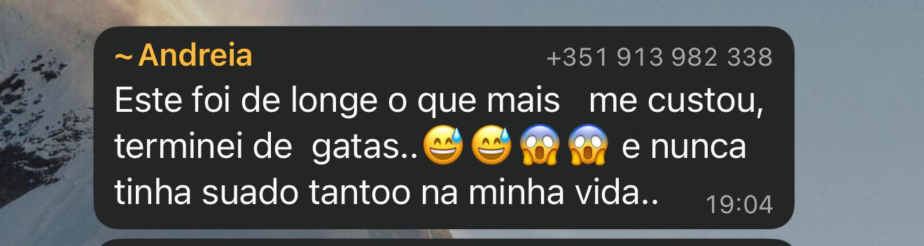 Mensagem de aluna do Ready4Summer